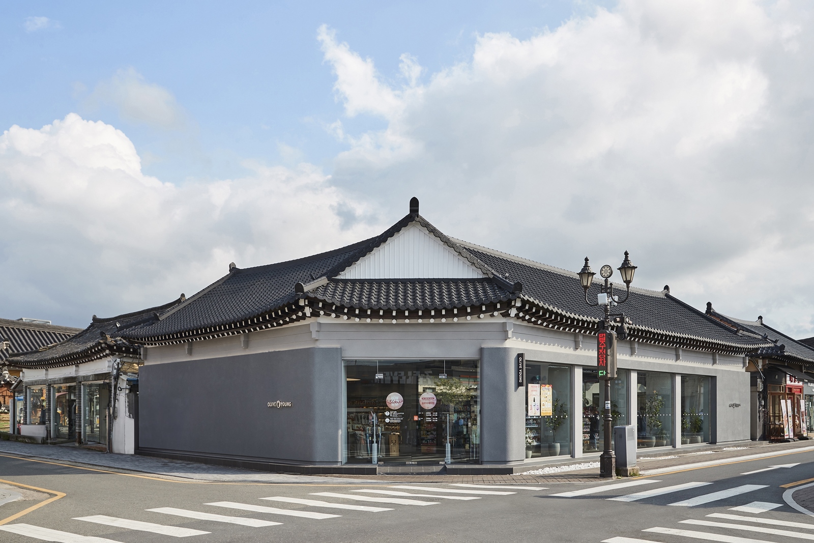 Exterior of Olive Young Gyeongju Hwangnam, a design-focused store