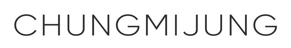Large black lettering reads CHUNGMIJUNG on a white background.