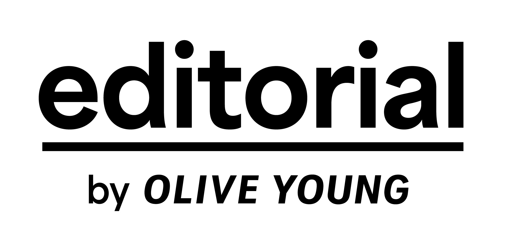 The logo reads “editorial” with “by OLIVE YOUNG” below.